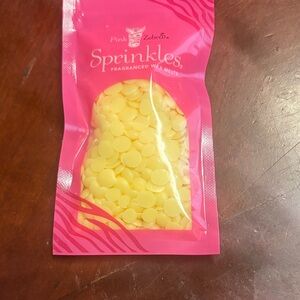 Pink Zebra Sprinkles in Pink and Yellow